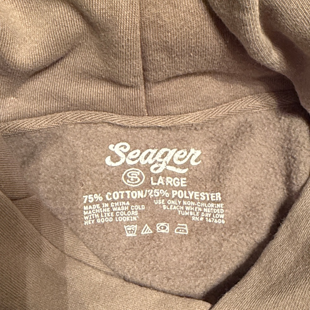 Seager Men's Bradley Heavy-Weight Hoodie - Picture 5 of 5